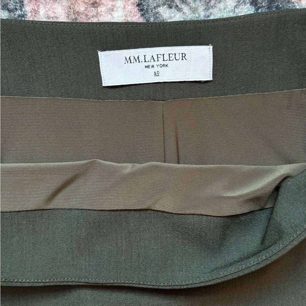 MM LaFleur Noho Skirt Dark Pine Size 10 - Picture 4 of 6